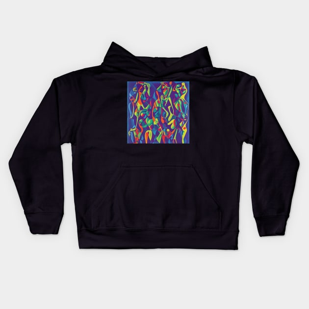 Chromatica #3 Kids Hoodie by danrobichaud